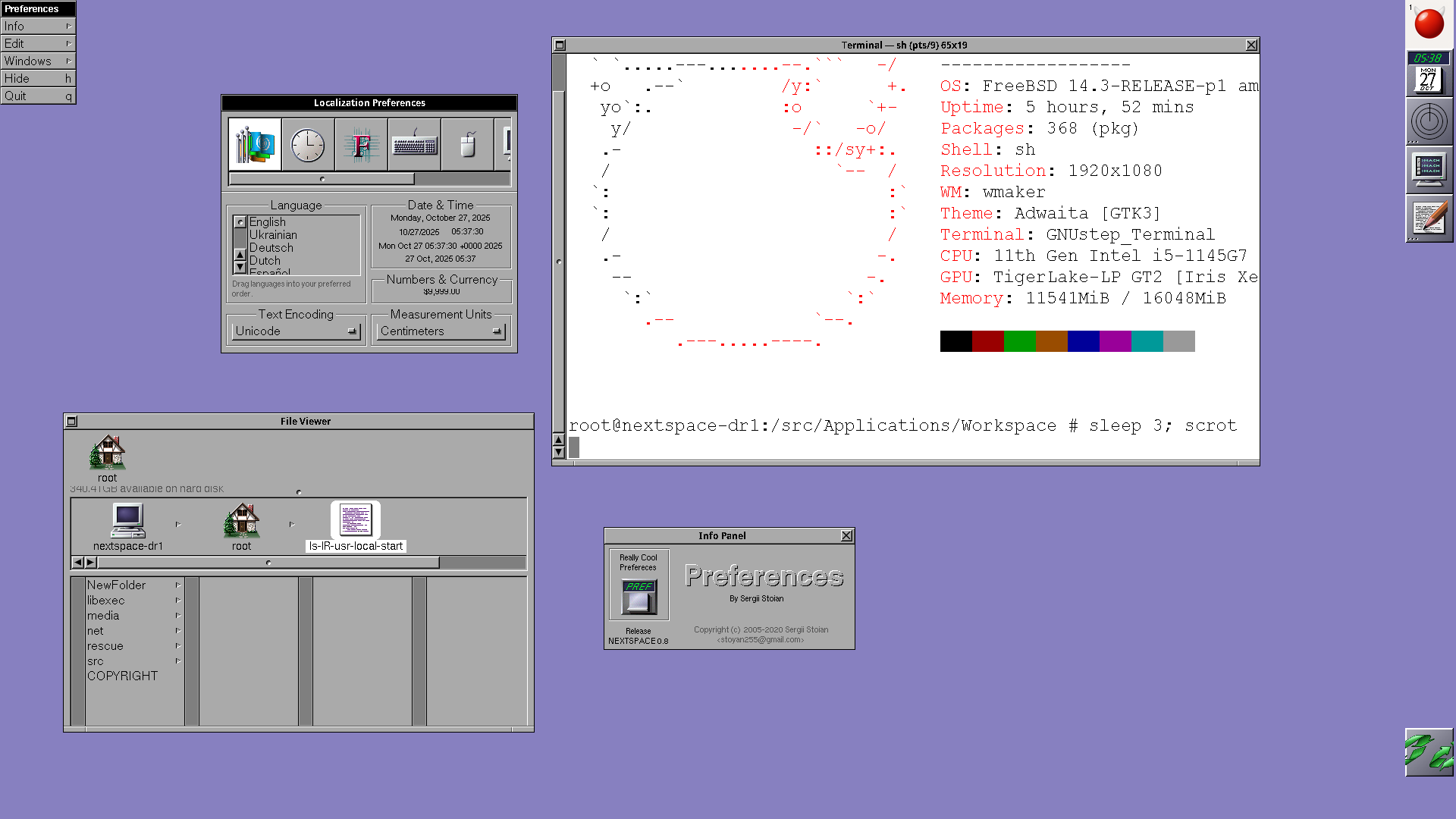 All the applications running on a single thread