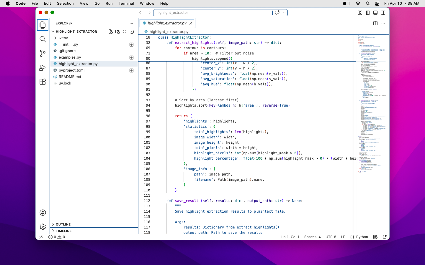 Collapsed the AI panel to see the code. Repeat this step approximately forever.