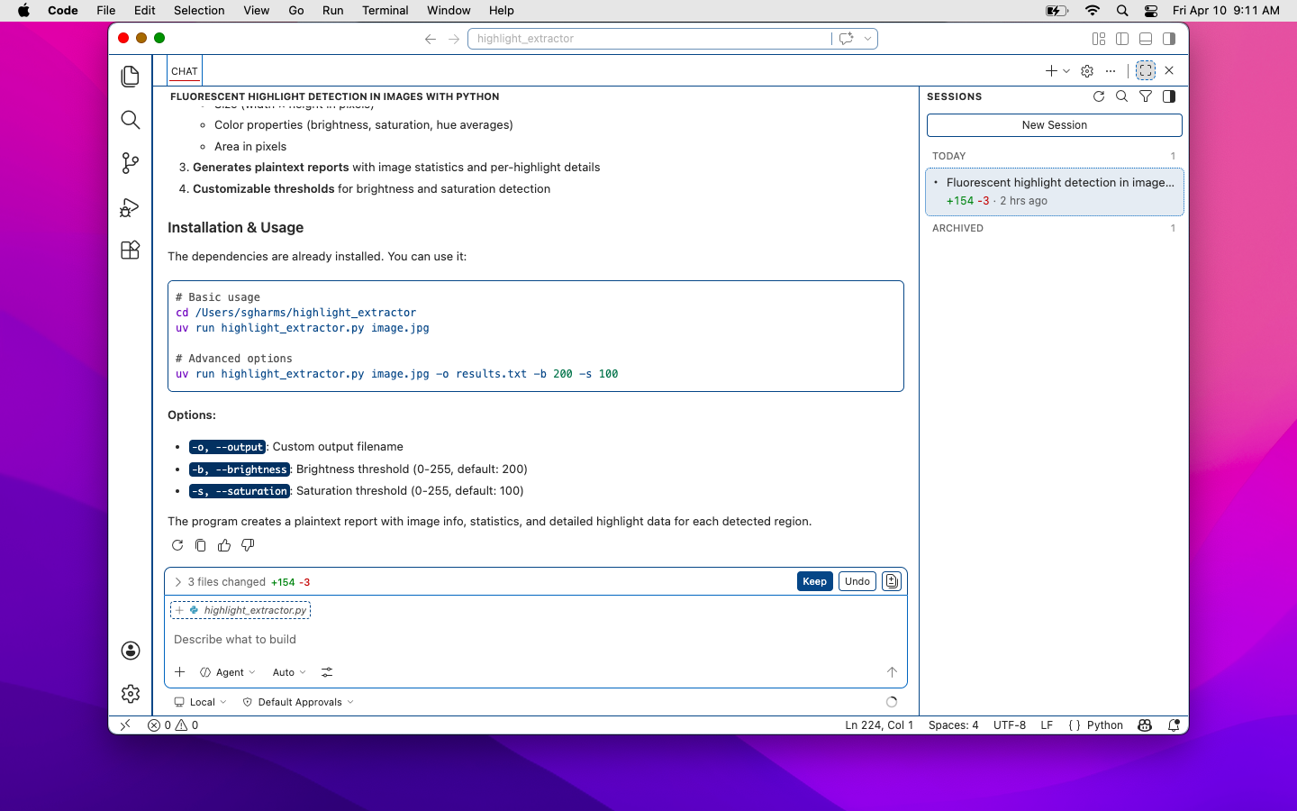 Maximized the AI panel to read the response. Somewhere behind it, your code is fine, probably.