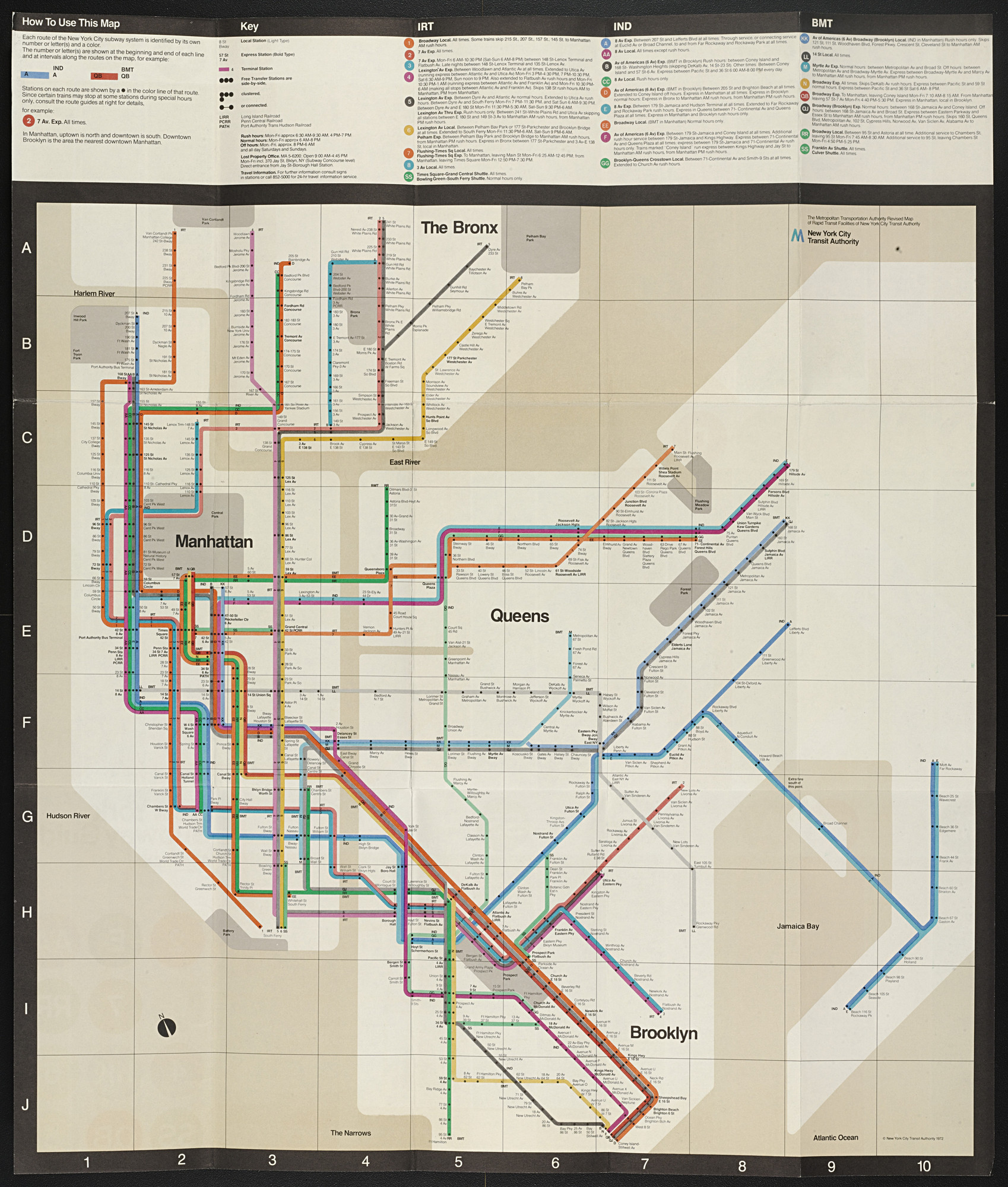New York City Subway Guide, 1970-1972