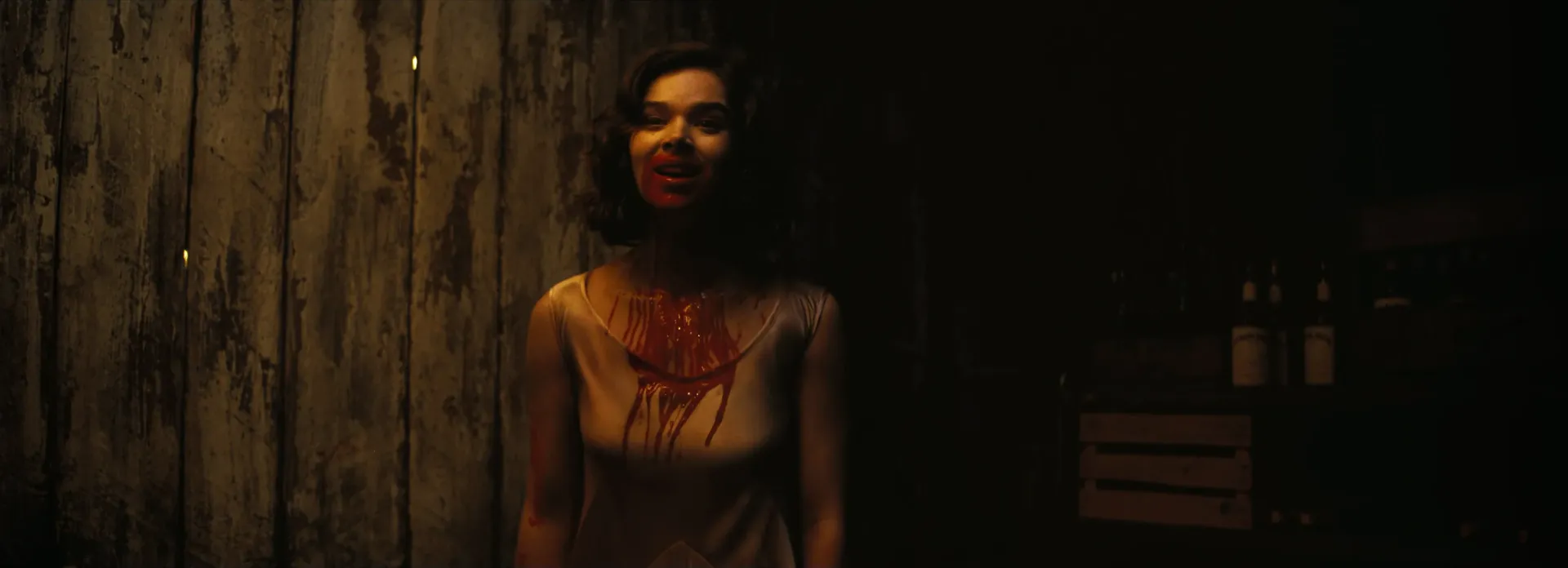 Mary, bloodied, after turning.
